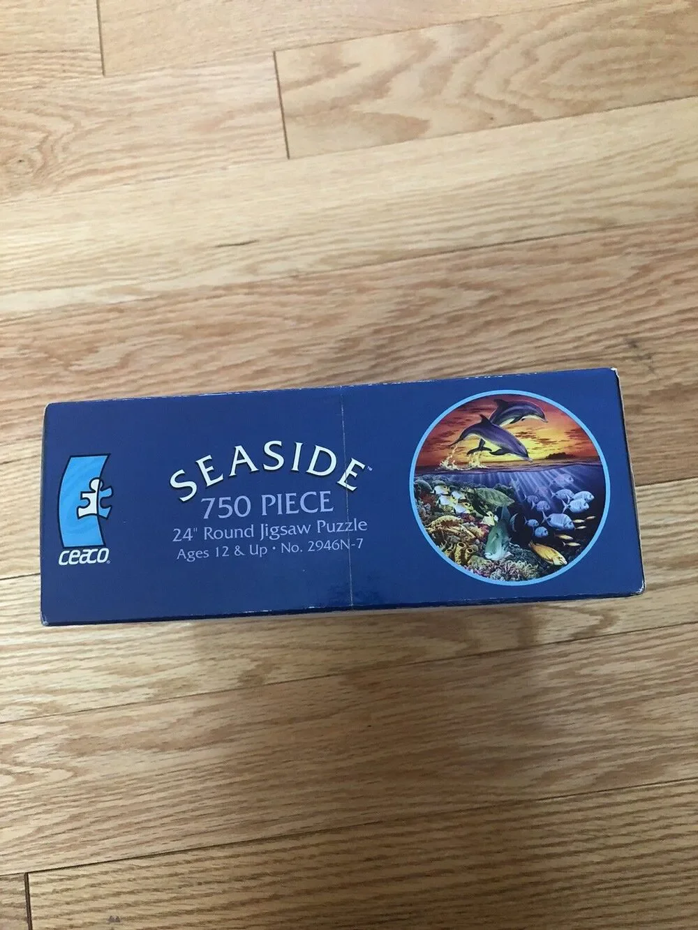 Ceaco Seaside Sunset Leap Dolphins Round 24